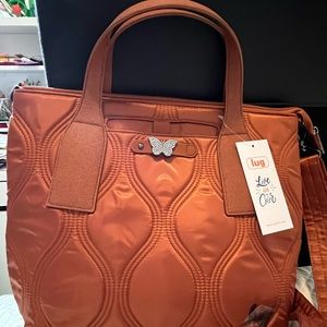 Lug Alto bag (Copper) with butterfly charm